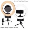 Fotodiox Selfie Starlite Mini Vlog Light w/Tabletop Tripod - 12in Bi-Color Dimmable LED Ring Light for Portrait, Photography, Makeup, YouTube, Live Streaming Video and More view 3