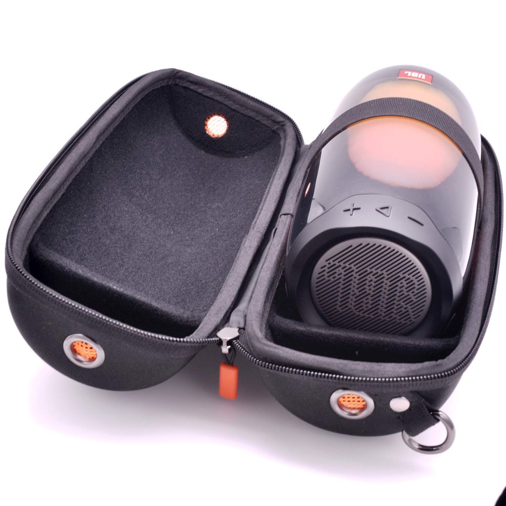 Portable Carrying Case Hard Shell Travel Storage Case with Adjustable Shoulder Strap Replacement for Pulse 4 Bluetooth Speaker Black