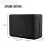 Denon Home 350 Home Stereo Wireless Speaker (Black), Bluetooth Wireless, 0.75" Tweeters, 6.5" Woofers, HEOS Built-in, AirPlay 2, Multi-Room Streaming, Simple Setup, Powerful Design view 3