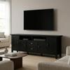 SIMPLIHOME Redmond TV Stand - 72 inch Wide Solid Wood Media Console in Black, Transitional Entertainment Center for Living Room for TVs up to 80 Inches with Drawers, Cabinets, and Cable Management view 2