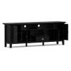SIMPLIHOME Redmond TV Stand - 72 inch Wide Solid Wood Media Console in Black, Transitional Entertainment Center for Living Room for TVs up to 80 Inches with Drawers, Cabinets, and Cable Management view 3