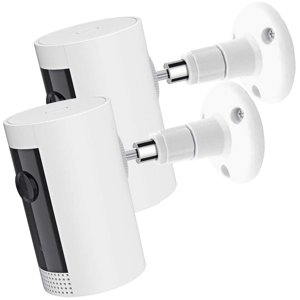 2Pack Camera Wall Mount Compatible with R-ing Stick Up Cam Battery/Outdoor Cam Plus/Pro/Plug-in/Indoor Cam (1st Gen), 360 Degree Adjustable Mounting Bracket for Outdoor Indoor Camera