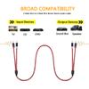 RCA Cable 40Ft,2Rca Male to 2-RCA Male Audio Stereo Subwoofer Cable [Hi-Fi Sound] Nylon-Braided Auxiliary Audio Cord for Home Theater, HDTV, Amplifiers, Hi-Fi Systems,Speakers and etc(40Ft/12M) view 4