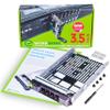 WORKDONE 3.5 inch Hard Drive Caddy Tray - Compatible for Dell PowerEdge Selected 13th-11th Gen. Servers - SAS SATA HDD Adapter Sled - Easy Setup with Detailed Manual - Sled Front Sticker Labels view 1