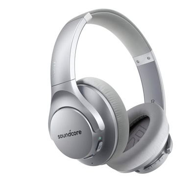 Soundcore Anker Life Q20 Hybrid Active Noise Cancelling Headphones, Wireless Over Ear Bluetooth Headphones with 40H Playtime, Hi-Res Audio, Deep Bass, Memory Foam Ear Cups and Headband (Renewed)