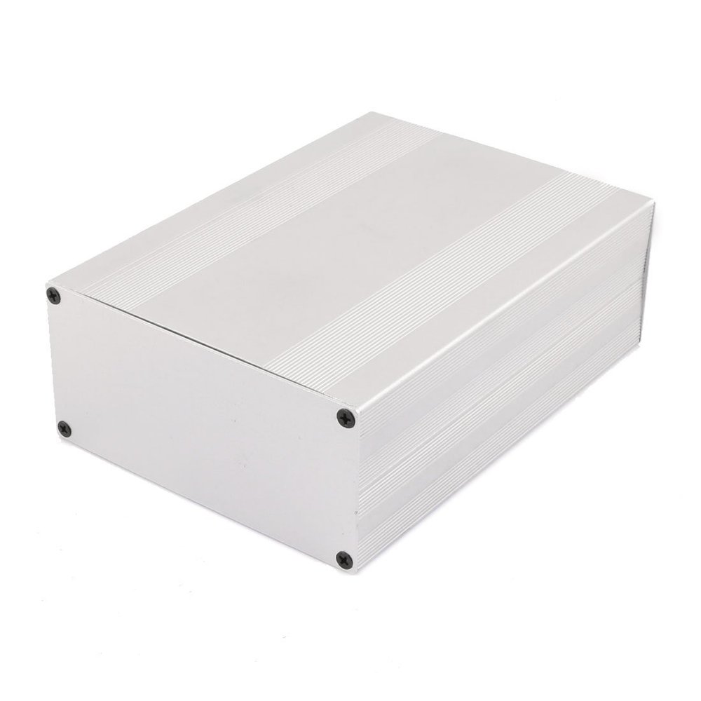 Aexit 203 x145 x70mm Multi-purpose Electronic Extruded Aluminum Enclosure Silver Tone (cefab6edeccd9af41ca6473839332cf7)