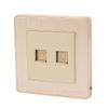 Aexit Telephone Computer 2 Port Socket Outlet Wall Plate Green Champagne Golden 5Pcs (a55de589d419faf5582f6d2ba4b14ee1) view 2