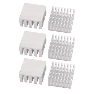 Aexit 6Pcs 20mm x 20mm x 10mm Aluminum Heatsink Heat Diffuse Cooling Fin Silver Tone (431e36a00f18e6250af485bd1003e12e)