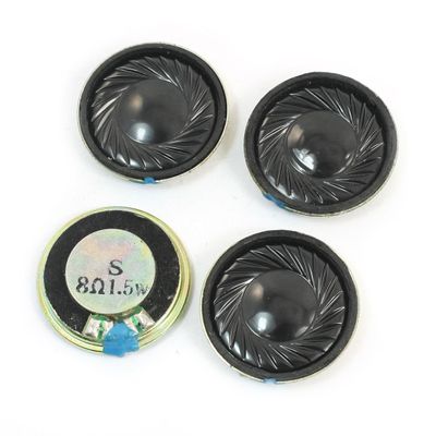 Aexit LCD Ad Player Parts 28mm Dia Round Metal Magnetic Type Speaker Loudspeaker 1.5W 8 Ohm 4 Pcs (54002b26034f99399569be6ec3a7c54b)