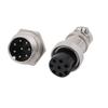 Aexit 2 Pcs 8 Pin 16mm Male and Female Metal Aviation Socket Connector (b34bd616371324431bfe55c92efec0a5) view 2