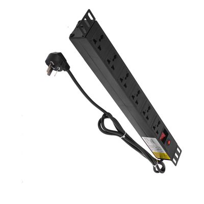Aexit Mountable 250V 10A US UK EU Socket 6 Outlet Power Strip w 10ft Cable (52114b48c69c99a46fb78b1a80e7cbbe)