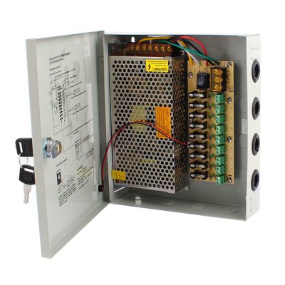 Aexit AC 100-220V to DC 12V 5A 9CH Switching Power Supply Switch Box for CCTV Camera (1c981b17751bdb6f535687558140d63e)