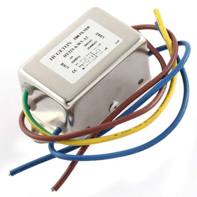 Aexit AC 250V 6A HT221-6-W5-A2 Noise Suppressor Power EMI Filter (329444d6a7bac2126e469af1c3f298fb)