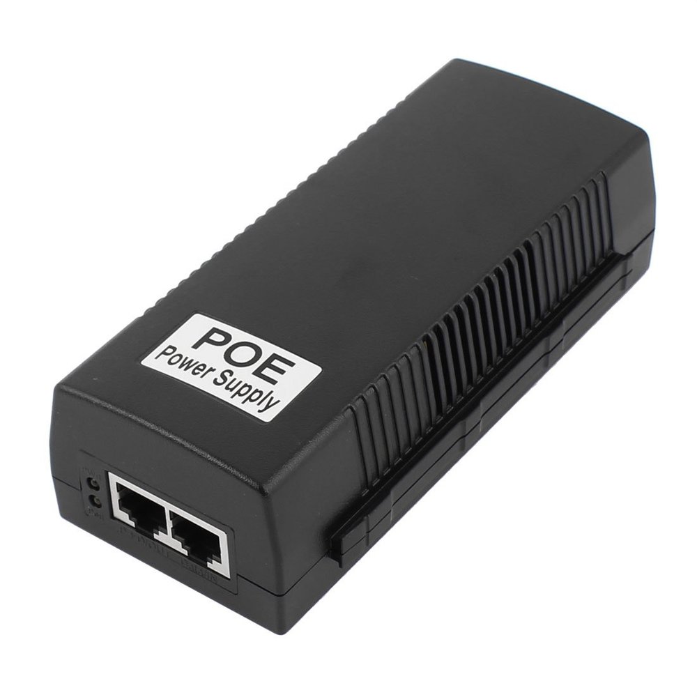 Aexit DC 48V 600MA Gigabit POE injector Power Supply over Ethernet Switch Adapter (6506e45f379bdc8ad3ddb50678619e3f)