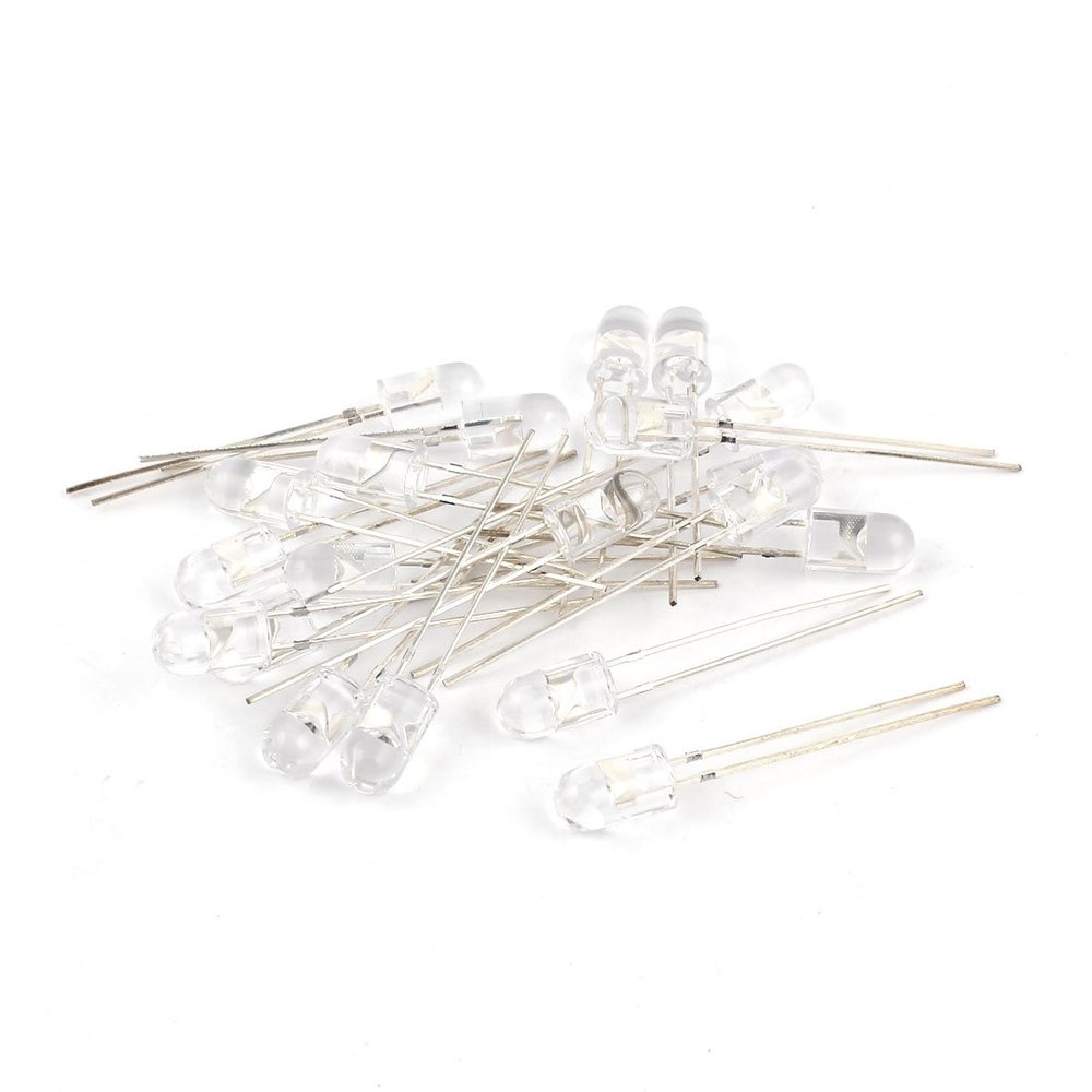 Aexit 20 Pcs 5mm Round Head 850nm IR infrared LED Lamp Bulb (eb54daeb51b3fbc82ab1831aee7687bc)