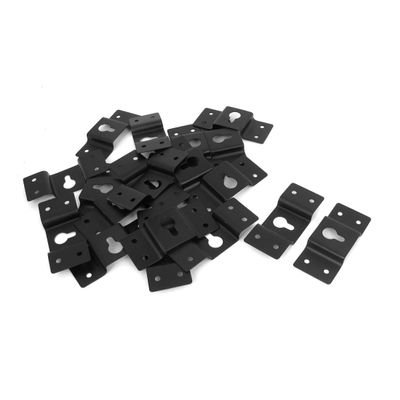 Aexit DIY Amplifier Speaker Wall Mount Iron Hook Hanger Plate Black 20pcs (ac935e112a90bbcd47a0475bff8a01a3)