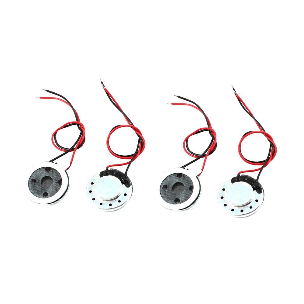 Aexit 4 Pcs 0.5W 8 Ohm Wired 15mm Dia Round Magnet Phone PC Speaker Amplifier Loudspeaker (6cb86fb5c875ff186b2e264517955f9d)