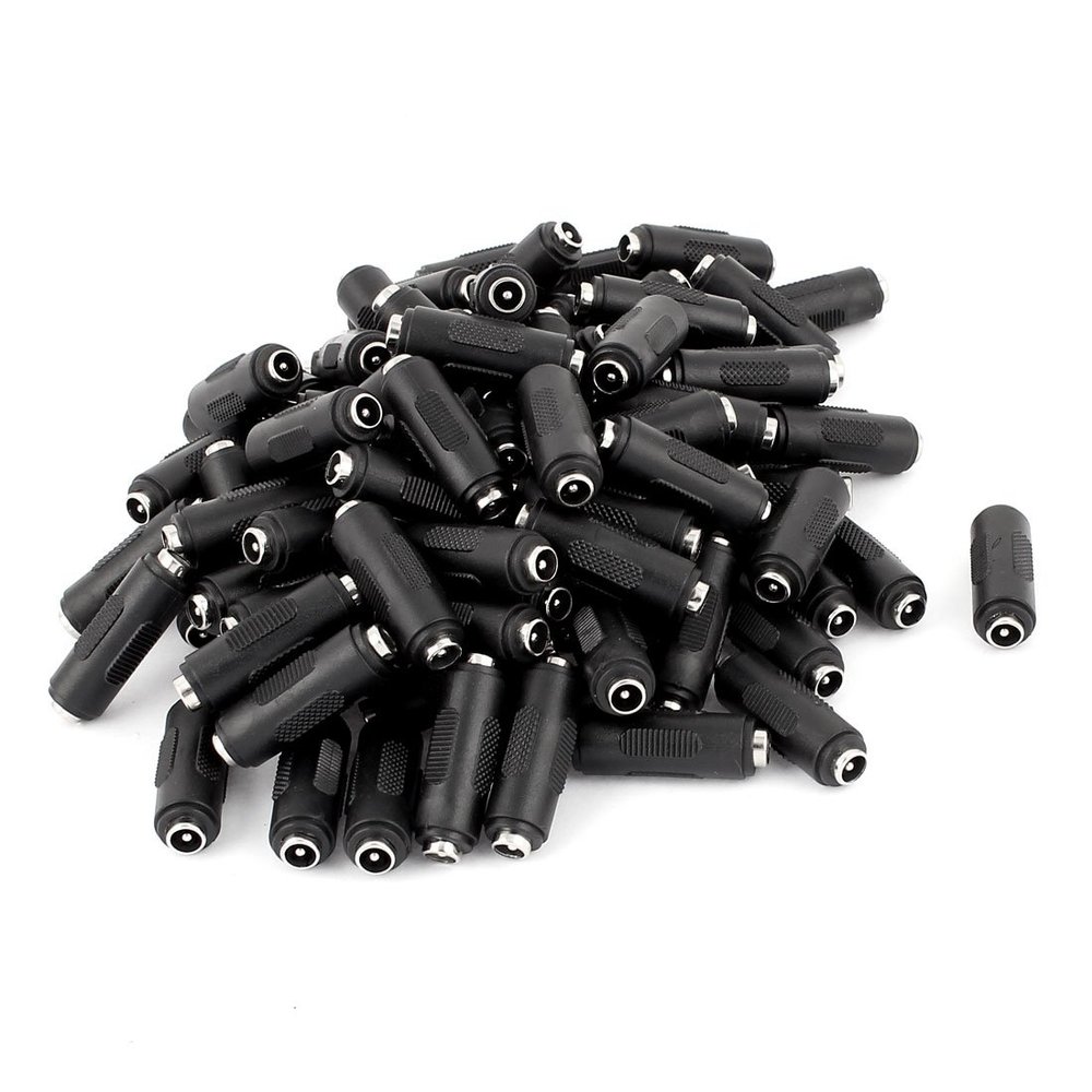 Aexit 100Pcs CCTV Camera DC Power Female to Female Jack Adapter 2.1x5.5mm Connector (3e5783246cd3d257f3992d4e12f2be95)