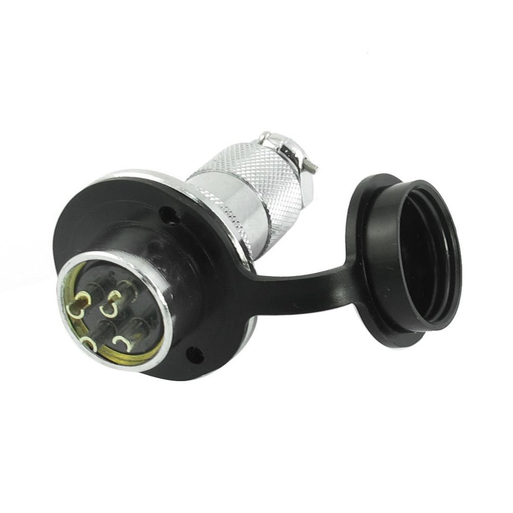 Aexit GX20-4 AC250V 10A debris Cover Metal 4Pin Male Female Aviation Power Connector Joint (72614ea007649e17ce030e43019457b0)
