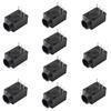 Fielect 15Pcs 3.5mmx1.3mm DC Power Jack Plug 3 Pin Female Socket Connector, DC-003A view 4