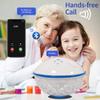 Blufree Floating Pool Speaker w/Colorful Lights, Portable Wireless Pool Speaker Bluetooth Waterproof IP68, Built-in Mic & Crystal Clear Sound Floating Hot Tub Speakers for Pools Party Outdoor (White) view 4