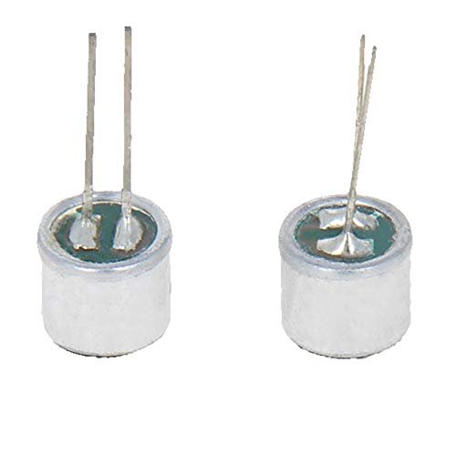 Fielect 20Pcs 6050P-54DB Electret Microphone Pickup 6mm x 5mm Cylindrical Condenser MIC with Pins
