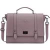 EaseGave Women's 17 Inch Laptop Briefcase, Vintage Purple Saffiano Eco-leather, Multi-Compartment, 3 lb Weight Capacity view 1
