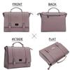 EaseGave Women's 17 Inch Laptop Briefcase, Vintage Purple Saffiano Eco-leather, Multi-Compartment, 3 lb Weight Capacity view 3