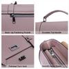 EaseGave Women's 17 Inch Laptop Briefcase, Vintage Purple Saffiano Eco-leather, Multi-Compartment, 3 lb Weight Capacity view 4