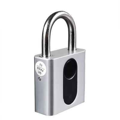 FixtureDisplays Fingerprint Padlock Keyless Locker Door Gym Smart USB Shed Gate Garage TouchOpen 15064-4PK-NPF