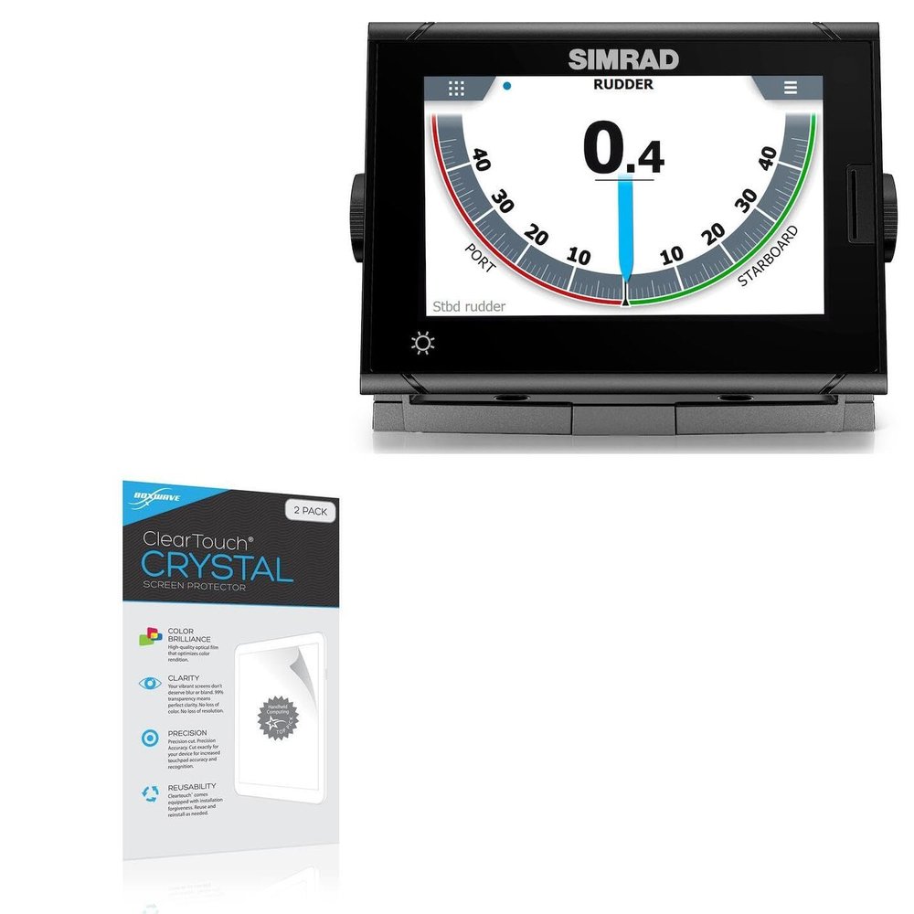 BoxWave Screen Protector Compatible with Simrad I3007 - ClearTouch Crystal (2-Pack), HD Film Skin - Shields from Scratches