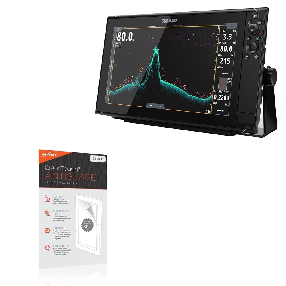 BoxWave Screen Protector Compatible with Simrad NSO Evo3 (16 in) - ClearTouch Anti-Glare (2-Pack), Anti-Fingerprint Matte Film Skin