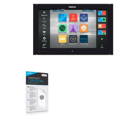 BoxWave Screen Protector Compatible with Simrad MO19-T - ClearTouch Crystal (2-Pack), HD Film Skin - Shields from Scratches