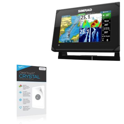 BoxWave Screen Protector Compatible with Simrad GO7 XSE - ClearTouch Crystal (2-Pack), HD Film Skin - Shields from Scratches