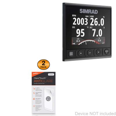 BoxWave Screen Protector Compatible with Simrad IS42 - ClearTouch Anti-Glare (2-Pack), Anti-Fingerprint Matte Film Skin
