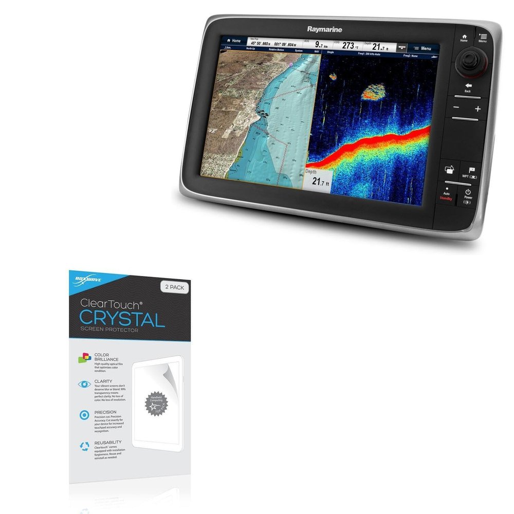 BoxWave Screen Protector Compatible with Raymarine c125 - ClearTouch Crystal (2-Pack), HD Film Skin - Shields from Scratches