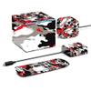 MightySkins Skin for Amazon Fire TV Cube (2020) - Red Camo | Protective, Durable, and Unique Vinyl Decal wrap Cover | Easy to Apply, Remove, and Change Styles | Made in The USA, AMFITVCU2-Red Camo view 1