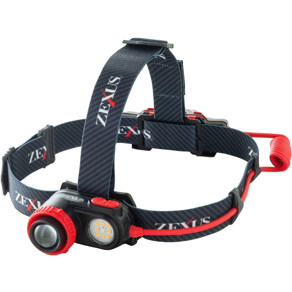  Fuji Lighter, ZX-R730 LED Light, Rechargeable, Up to 1,200 Lumens, Main LED Lighting Time: Up to 35 Hours, White/Red/Light Bulb Color