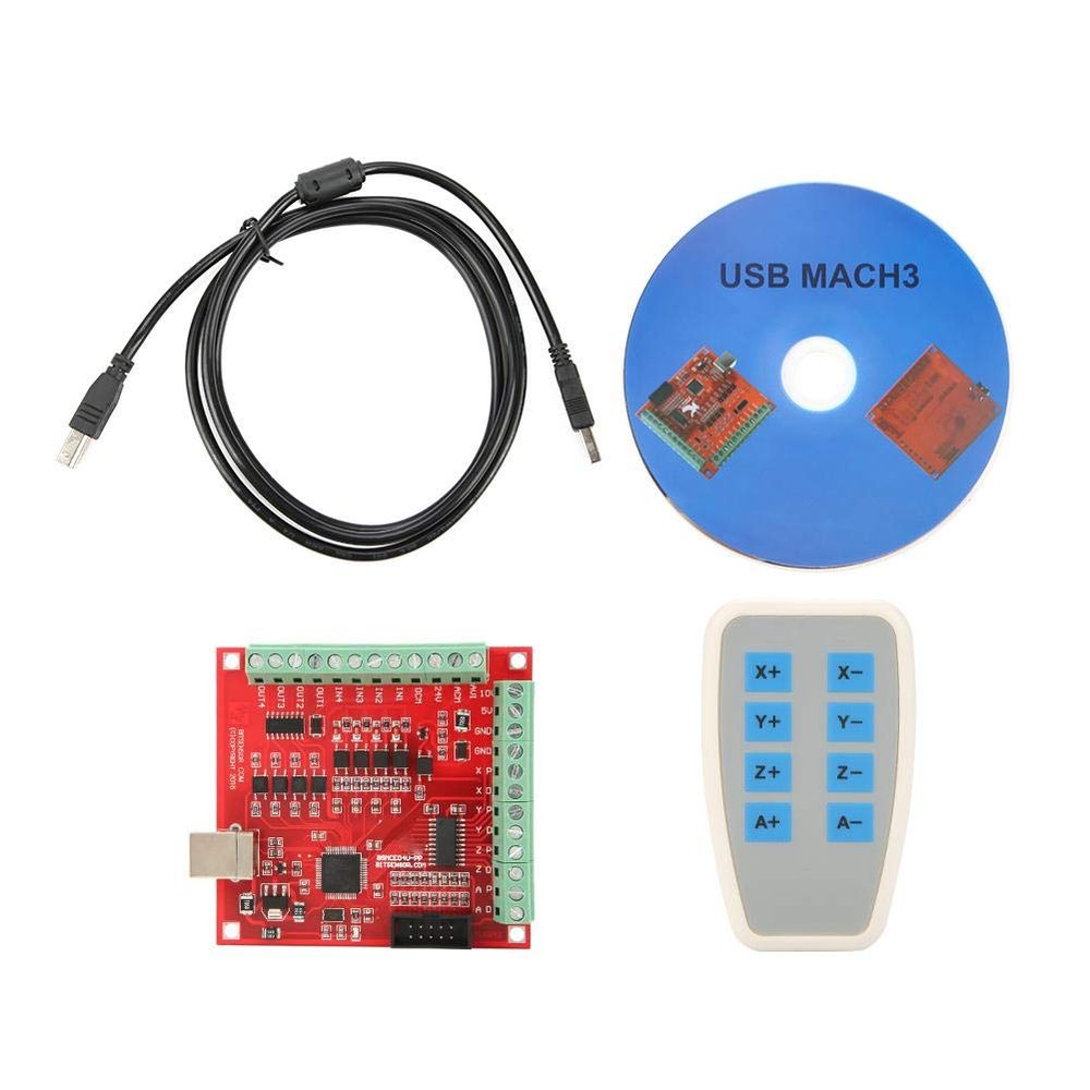Motion Control Card,USB Breakout Board,USB MACH3 100Khz Motion Controller Card Breakout Board, CNC Breakout Interface Board for CNC Engraving