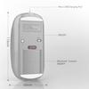 Rechargeable Bluetooth Mouse Wireless Bluetooth Mouse for iPad pro iPad Air Mac MacBook Pro MacBook Air Laptop Chromebook Windows HP DELL (Silver) view 2