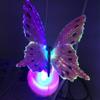EONLYX Butterfly Night Light, Fiber Optic Butterfly Wall Lamp,Kids Plug LED Color Changing Night Light for Bedroom, Living Room,Baby Room (Pink) view 1
