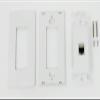 RiteAV CAT 6A 1 Port Shielded Cat6a Screwless Wall Plate 1 Gang Decorative - White view 3