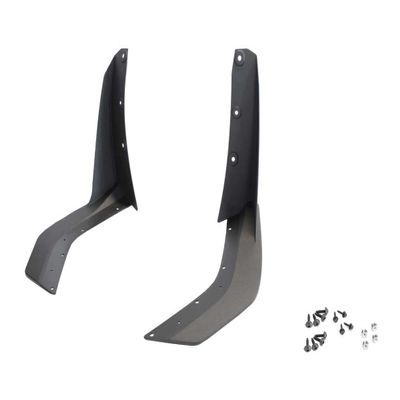 Blue Oval Industries Rear Splitter Wickers Pair for 2015-2022 Ford Mustang or Shelby GT500, Black Textured Polypropylene (PP) Finish