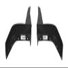 Blue Oval Industries Rear Splitter Wickers Pair for 2015-2022 Ford Mustang or Shelby GT500, Black Textured Polypropylene (PP) Finish view 3