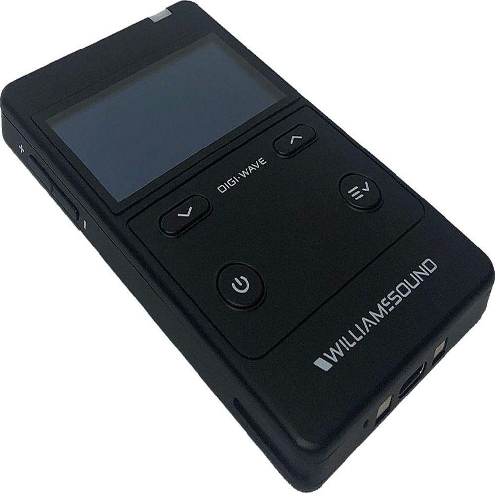 Williams AV DLR 400 RCH Digi-Wave 400 Digital Wireless Listening System Receiver(Rechargeable Version), Black, 2.4GHz (ISM Band) Frequency Band, Up to 900ft (274m) Range