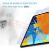 PERFECTSIGHT Anti Blue Light Screen Protector Compatible with iPad Pro 12.9 Inch (2022/2021/2020/2018 Model), Blue Light Filter Anti Fingerprint Tempered Glass [1 Pack] view 2