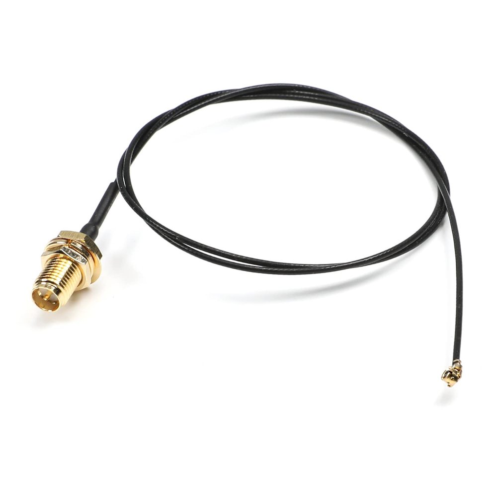Othmro 1Pcs IPEX1 to SMA Female Pigtail Cable Coaxial RF1.13 Low Loss Cable,RF Coaxial Adapter Connector 0.5M Long Power Adapter Cable for Electronic Measuring Instrument Black