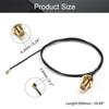 Othmro 1Pcs IPEX1 to SMA Female Pigtail Cable Coaxial RF1.13 Low Loss Cable,RF Coaxial Adapter Connector 0.5M Long Power Adapter Cable for Electronic Measuring Instrument Black view 2