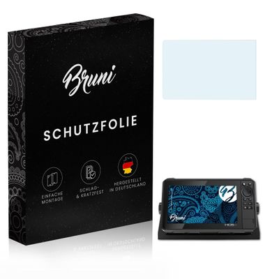 Bruni Screen Protector compatible with Lowrance HDS Live 9 Protector Film, crystal clear Protective Film (2X)