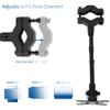 VIVO Steel Universal Full Motion Pole Mount Monitor Arm with Removable 75mm and 100mm VESA Plate, Fits 17 to 32 inch Screens, Black, MOUNT-POLE01A view 3